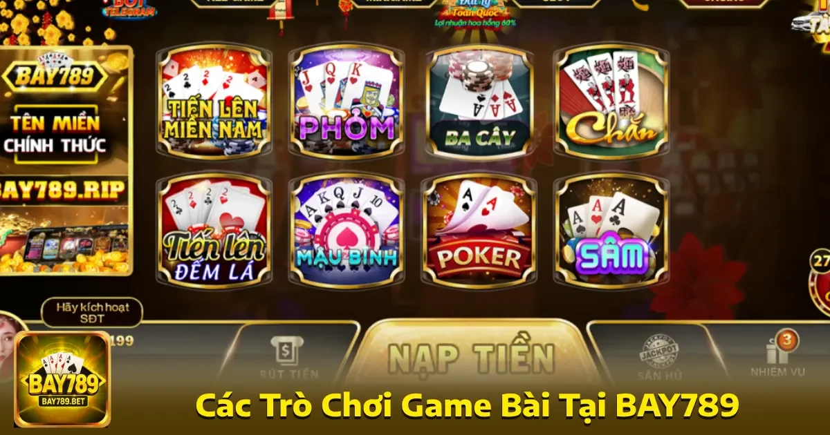 Bay789 35 Sảnh Game Bài tại sân chơi mang đến trải nghiệm chân thực và sống động.